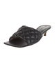 Bottega Veneta Quilted Pattern Leather Slides