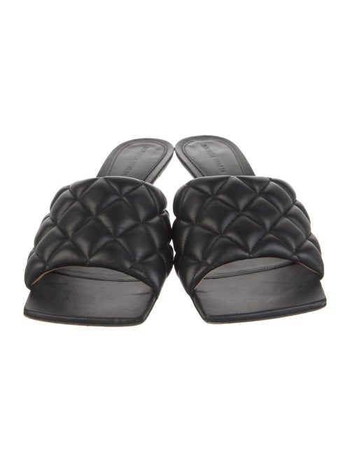 Bottega Veneta Quilted Pattern Leather Slides