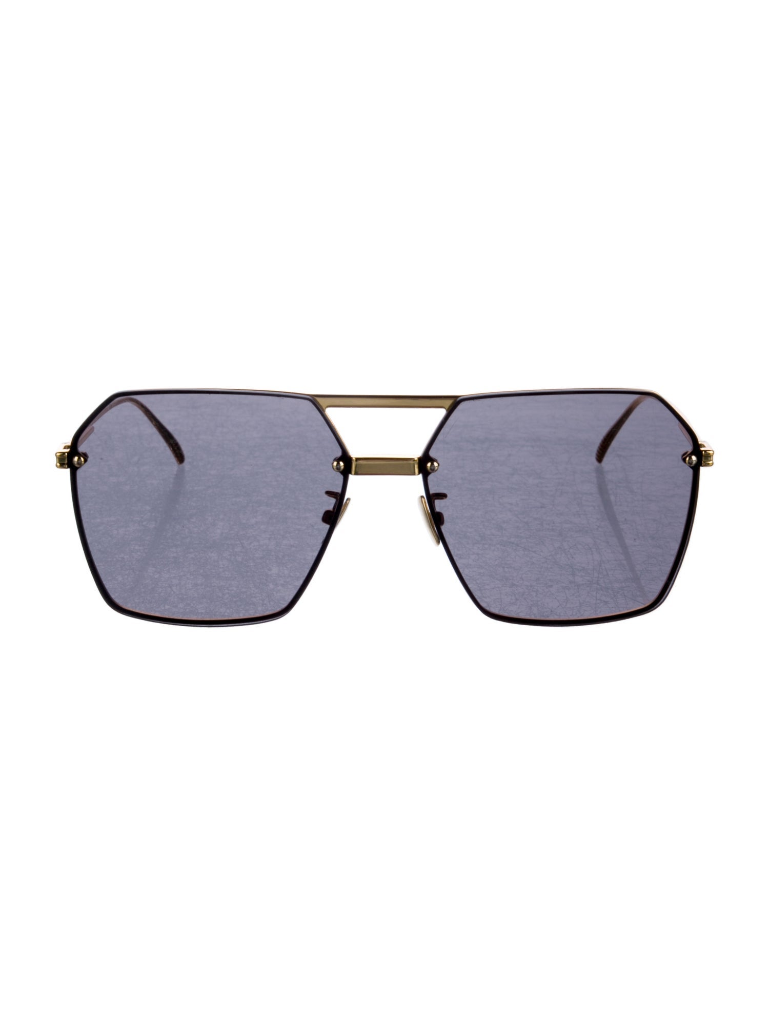 Bottega Veneta Aviator Tinted Sunglasses