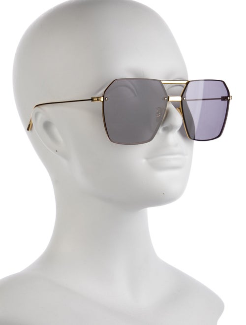 Bottega Veneta Aviator Tinted Sunglasses