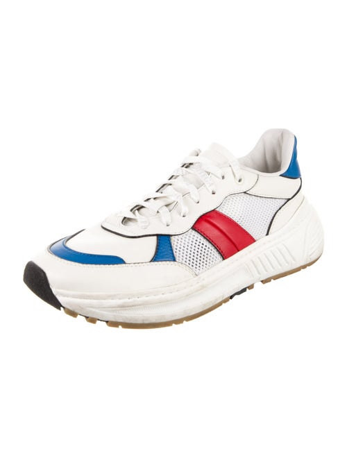 Bottega Veneta Leather Colorblock Pattern Sneakers