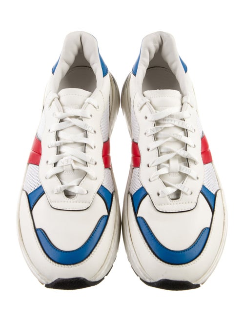 Bottega Veneta Leather Colorblock Pattern Sneakers