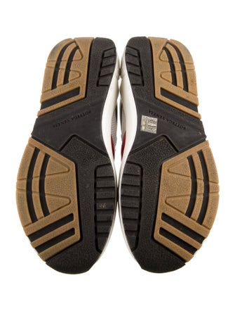 Bottega Veneta Leather Colorblock Pattern Sneakers