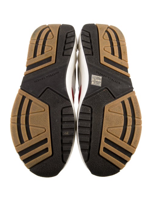 Bottega Veneta Leather Colorblock Pattern Sneakers