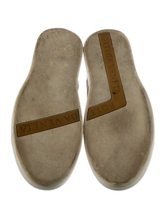 Bottega Veneta Leather Colorblock Pattern Sneakers