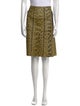 Bottega Veneta Snakeskin Knee-Length Skirt