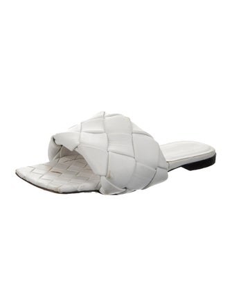 Bottega Veneta Intrecciato Weave Leather Slides
