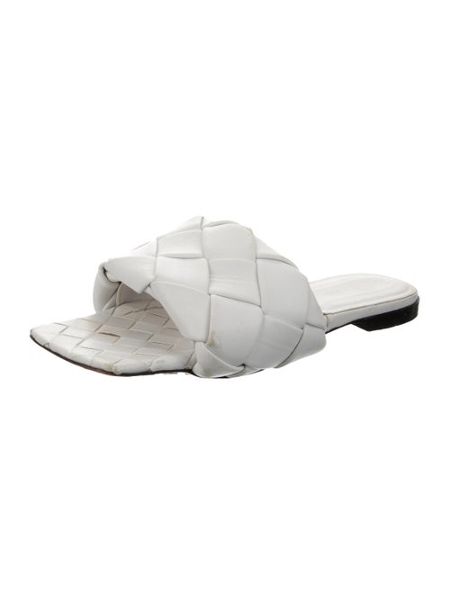 Bottega Veneta Intrecciato Weave Leather Slides