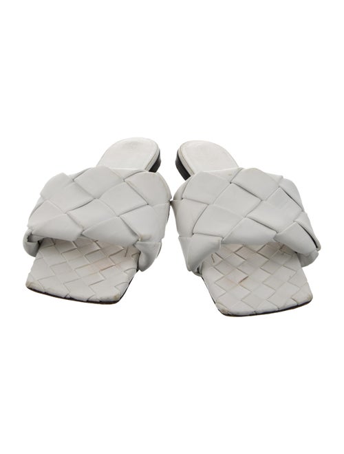 Bottega Veneta Intrecciato Weave Leather Slides