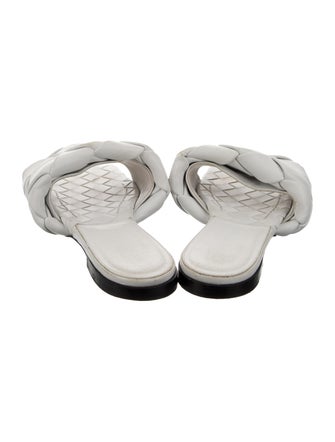Bottega Veneta Intrecciato Weave Leather Slides