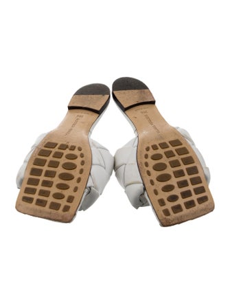 Bottega Veneta Intrecciato Weave Leather Slides