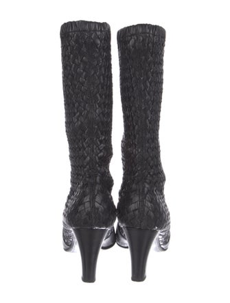 Bottega Veneta Intrecciato Weave Leather Sock Boots