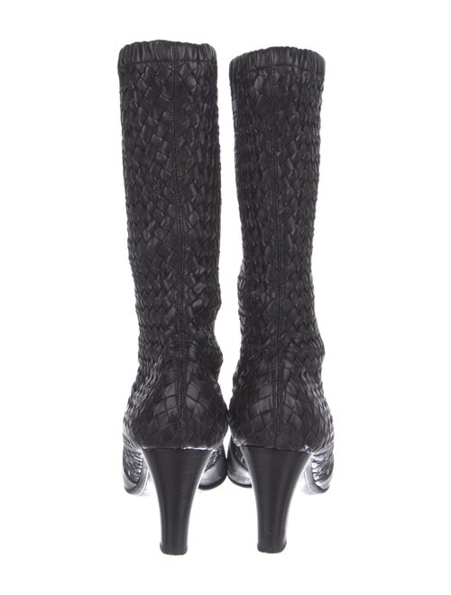 Bottega Veneta Intrecciato Weave Leather Sock Boots