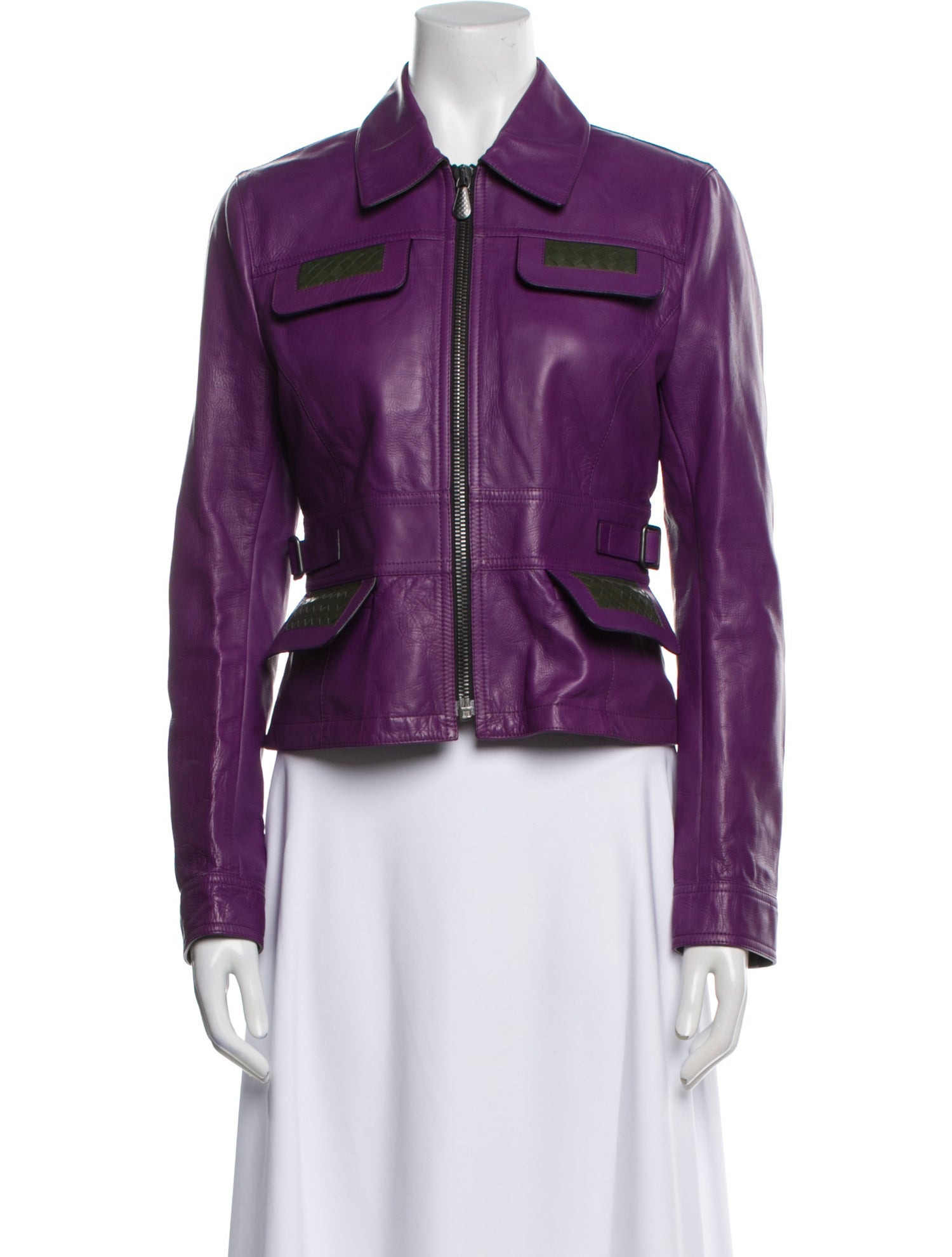 Bottega Veneta Leather Biker Jacket w/ Tags