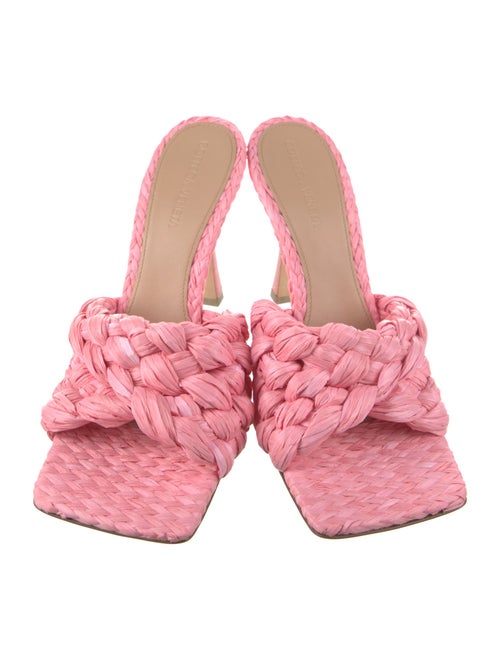 Bottega Veneta Raffia Slides