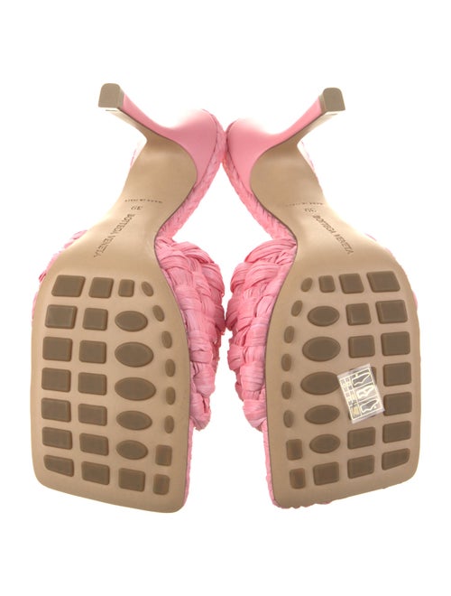 Bottega Veneta Raffia Slides