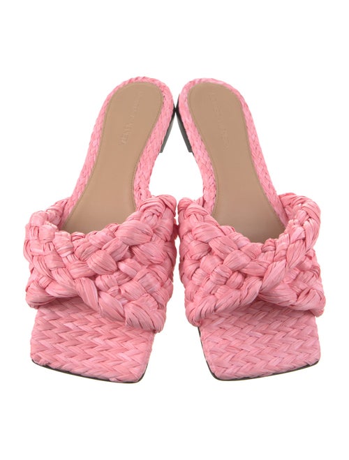 Bottega Veneta Raffia Slides