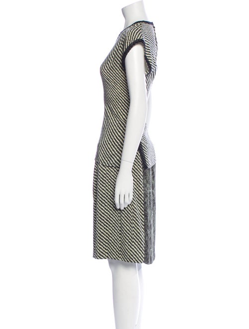 Bottega Veneta Silk Striped Skirt Set