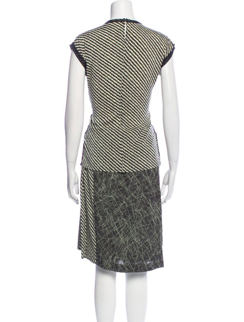 Bottega Veneta Silk Striped Skirt Set