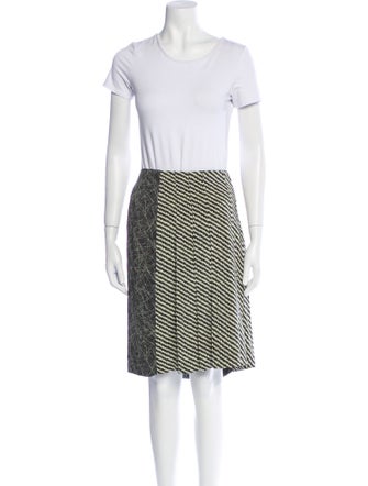 Bottega Veneta Silk Striped Skirt Set