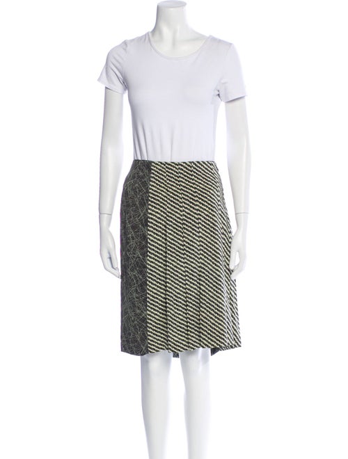 Bottega Veneta Silk Striped Skirt Set