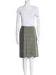 Bottega Veneta Silk Striped Skirt Set