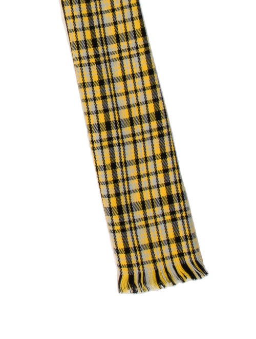 Bottega Veneta Wool Plaid Print Scarf