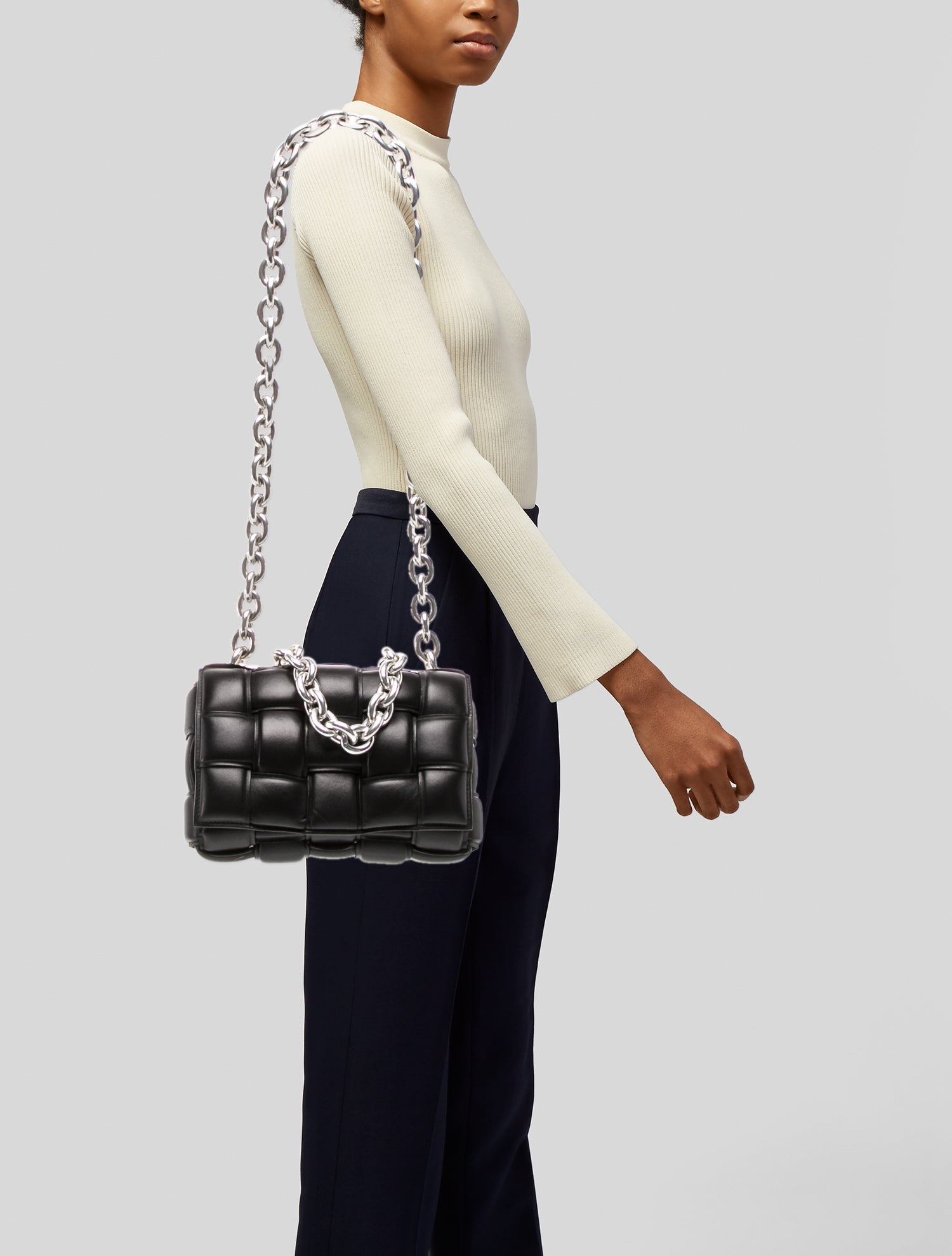 Bottega Veneta Intrecciato Chain Padded Cassette