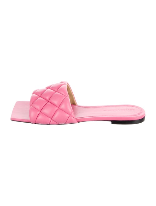Bottega Veneta Quilted Pattern Leather Slides