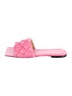 Bottega Veneta Quilted Pattern Leather Slides