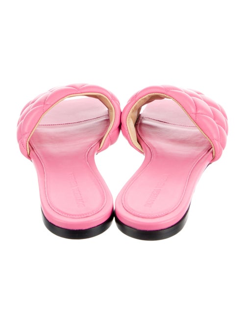 Bottega Veneta Quilted Pattern Leather Slides