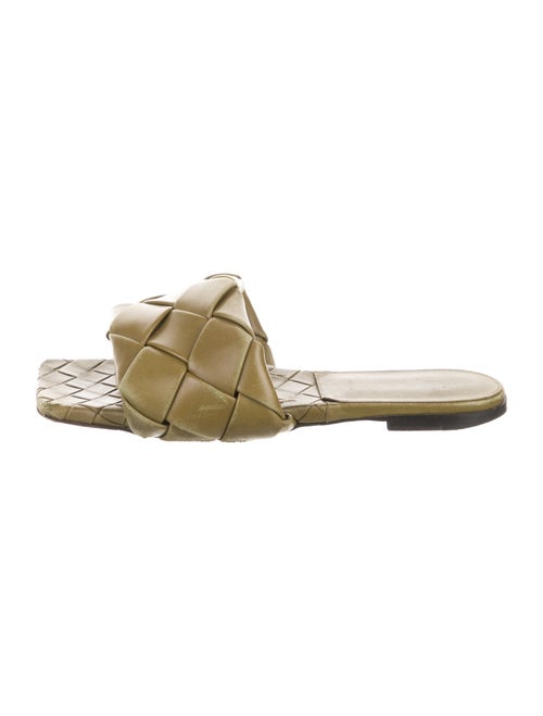Bottega Veneta Intrecciato Weave Leather Slides