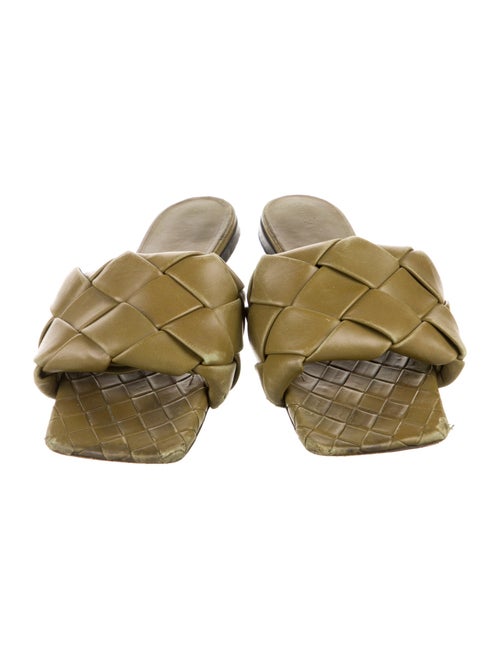 Bottega Veneta Intrecciato Weave Leather Slides