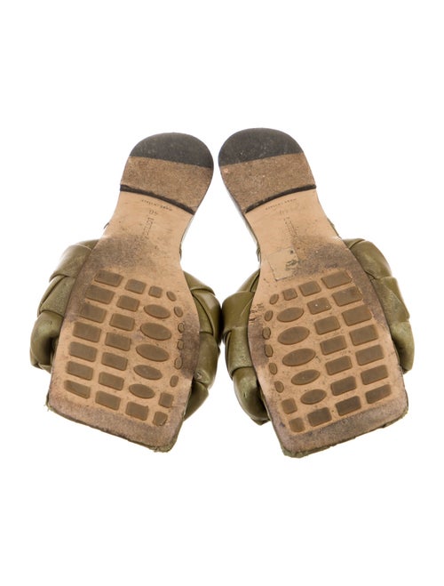 Bottega Veneta Intrecciato Weave Leather Slides