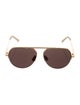 Bottega Veneta Aviator Tinted Sunglasses