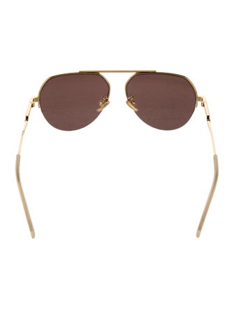 Bottega Veneta Aviator Tinted Sunglasses