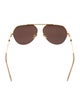 Bottega Veneta Aviator Tinted Sunglasses