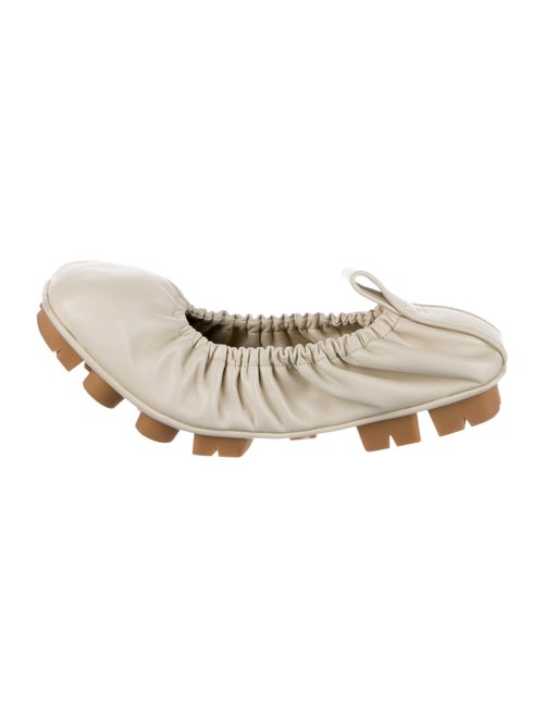 Bottega Veneta Leather Ruffle Embellishment Mules