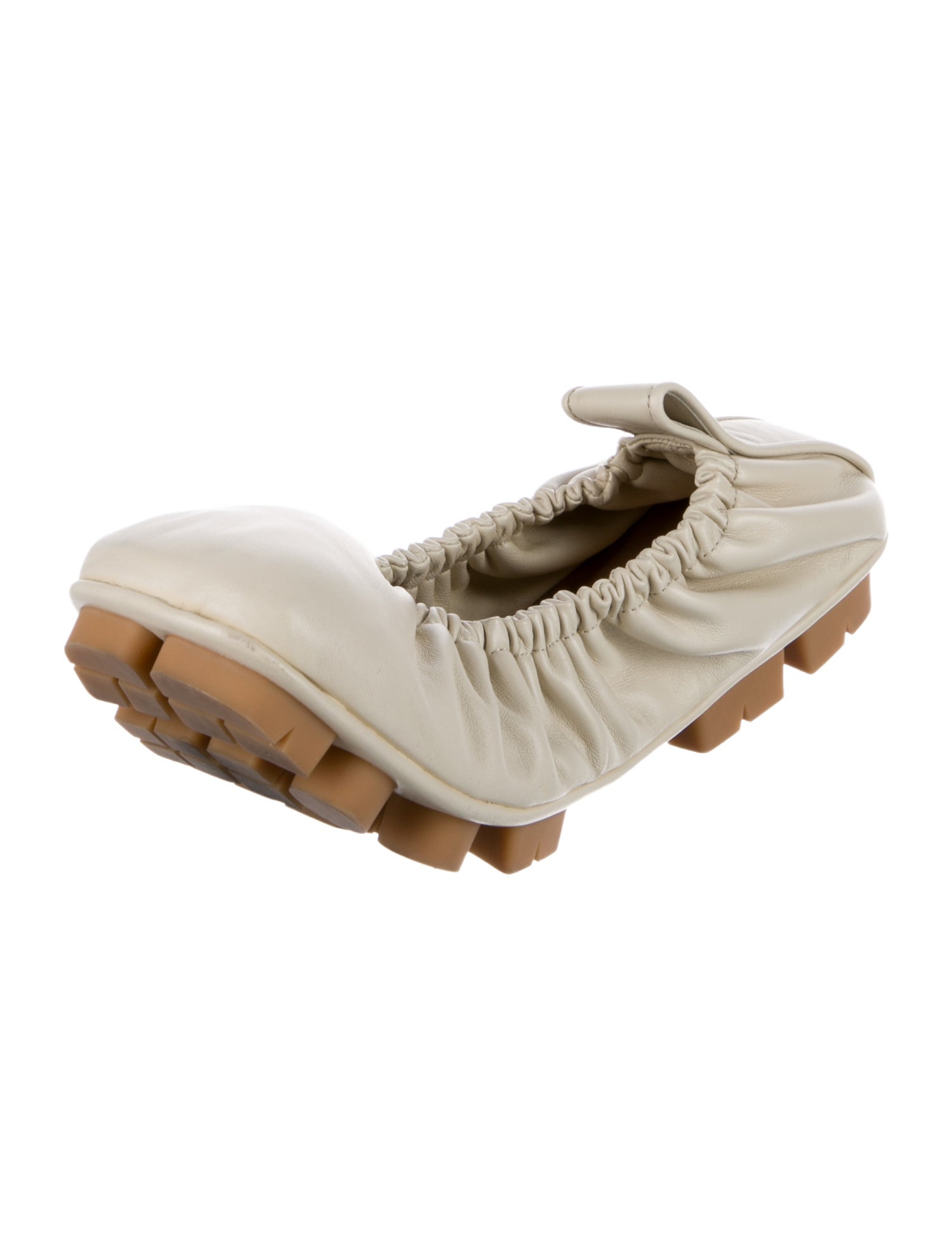 Bottega Veneta Leather Ruffle Embellishment Mules