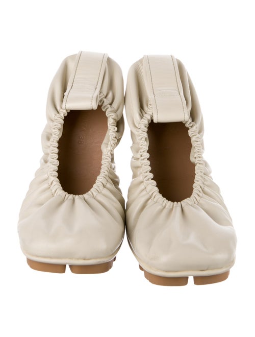 Bottega Veneta Leather Ruffle Embellishment Mules