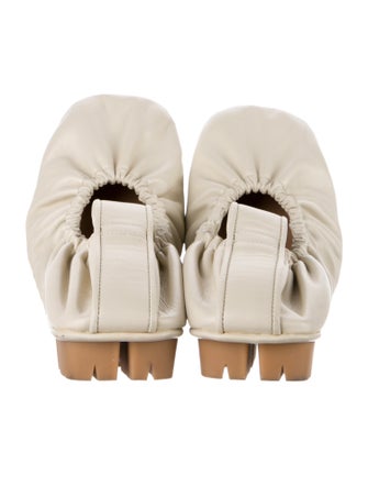 Bottega Veneta Leather Ruffle Embellishment Mules