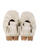 Bottega Veneta Leather Ruffle Embellishment Mules