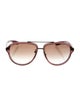 Bottega Veneta Aviator Gradient Sunglasses