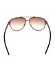 Bottega Veneta Aviator Gradient Sunglasses
