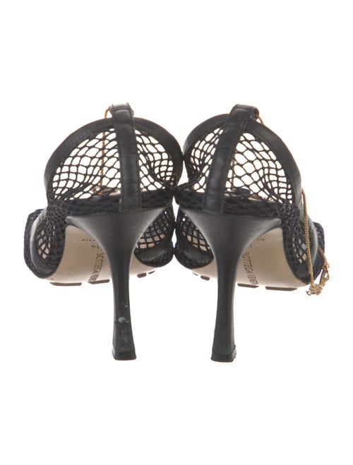 Bottega Veneta Mesh Chain-Link Accents T-Strap Pumps