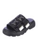 Bottega Veneta Nylon Leather Trim Embellishment Slides