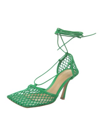 Bottega Veneta Mesh Slingback Pumps