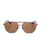 Bottega Veneta Aviator Tinted Sunglasses