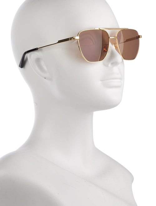 Bottega Veneta Aviator Tinted Sunglasses