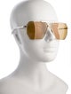 Bottega Veneta Aviator Tinted Sunglasses